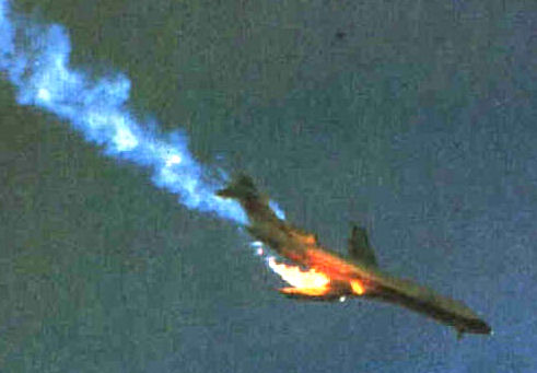Burning Airplane